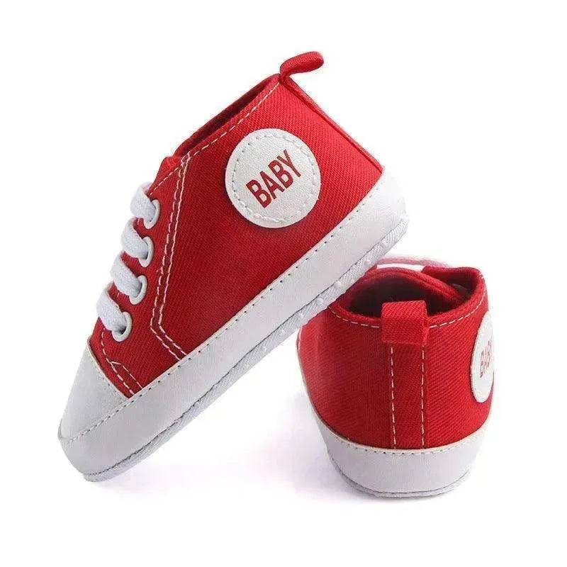 Canvas Sports Sneakers Baby First Walkers Soft Sole Anti-slip Shoes