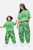 Adult 40th Anniversary Graphic Boxy T-Shirt Green