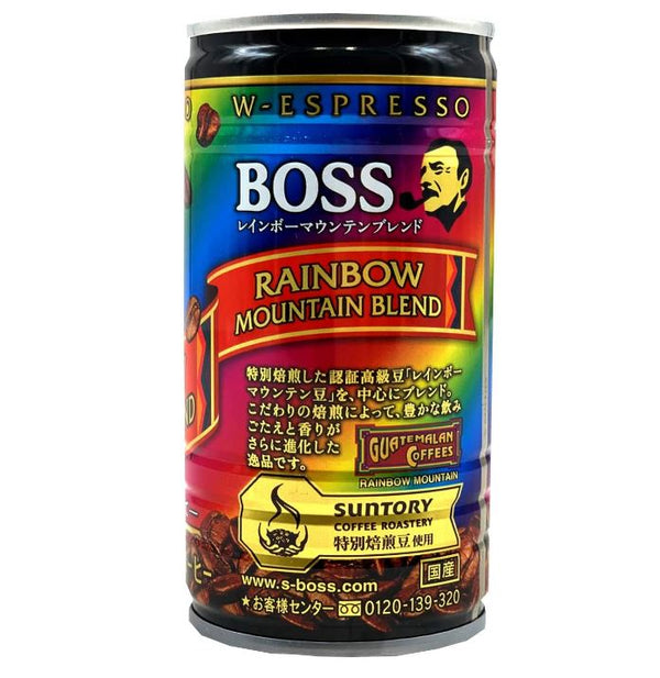 Suntory Boss Coffee Rainbow Mountain Blend (185ML) [Best Before Date: 2026.12]
