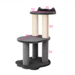 Relaxation - 2-Level Cat Tree - White Faux Fur