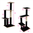 Noba Modern Plywood 3-Level Cat Tree