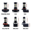 Car Lights Styling High Power 6000K White LED Fog Bulbs H10 Socket