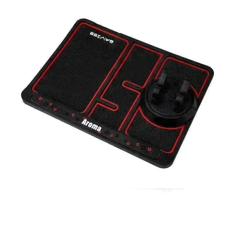 Car Phone Pad 4-in-1 Parking Number Card Anti-Slip Mat Auto Holder