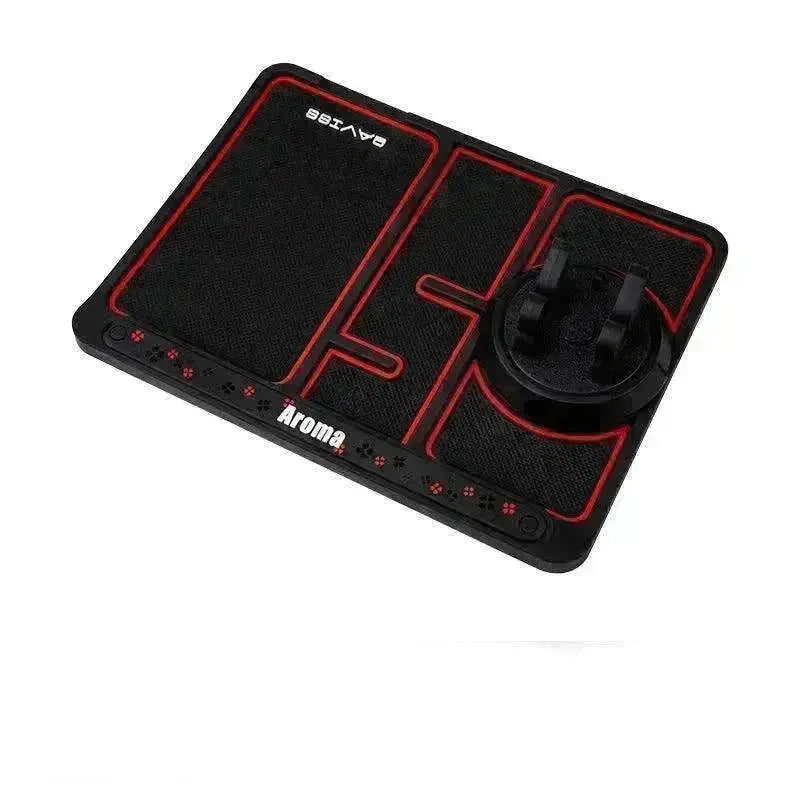 Car Phone Pad 4-in-1 Parking Number Card Anti-Slip Mat Auto Holder
