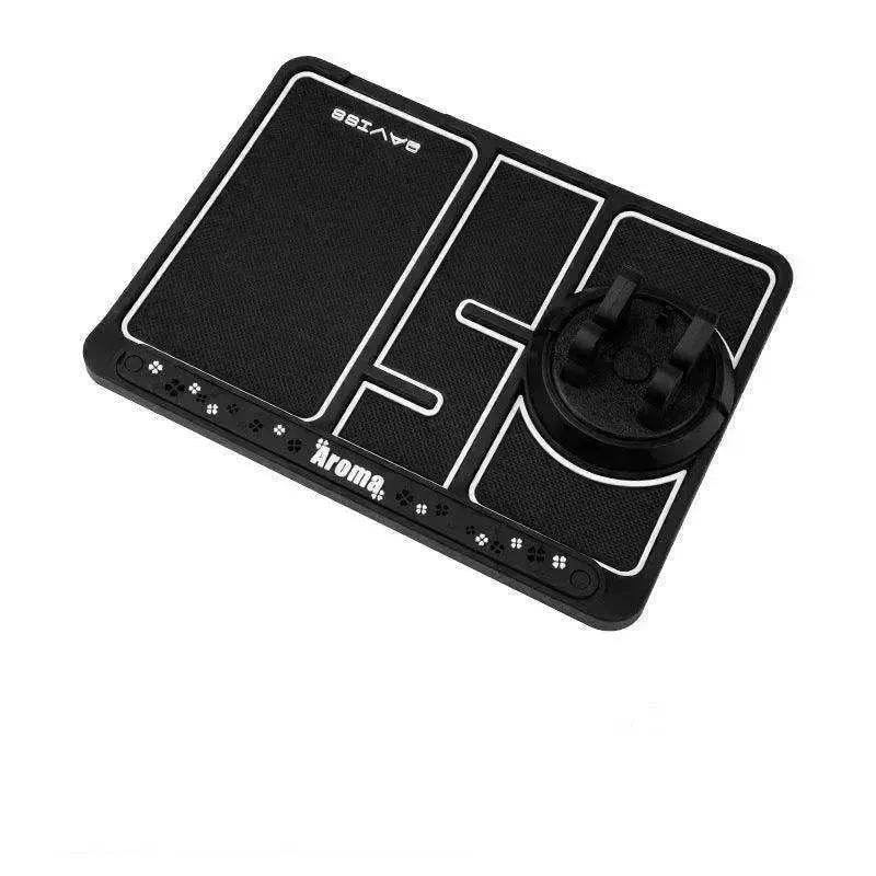 Car Phone Pad 4-in-1 Parking Number Card Anti-Slip Mat Auto Holder