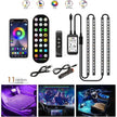 Car RGB Strip Lights: Wireless Music Control, Waterproof LED, Remote.