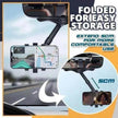 Car Rearview Mirror Phone Holder: Rotatable, Retractable, 360°, All Phones & Cars