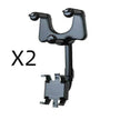 Car Rearview Mirror Phone Holder: Rotatable, Retractable, 360°, All Phones & Cars
