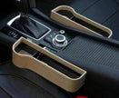 Car Seat Gap Organizer with Charging Hole – Leather Car Side Storage Box for Phone, Keys & Essentials