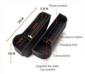 Car Seat Gap Organizer with Charging Hole – Leather Car Side Storage Box for Phone, Keys & Essentials