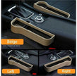 Car Seat Gap Organizer with Charging Hole – Leather Car Side Storage Box for Phone, Keys & Essentials