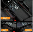 Car Seat Gap Organizer with Charging Hole – Leather Car Side Storage Box for Phone, Keys & Essentials