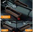 Car Seat Gap Organizer with Charging Hole – Leather Car Side Storage Box for Phone, Keys & Essentials