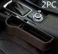 Car Seat Gap Organizer with Charging Hole – Leather Car Side Storage Box for Phone, Keys & Essentials