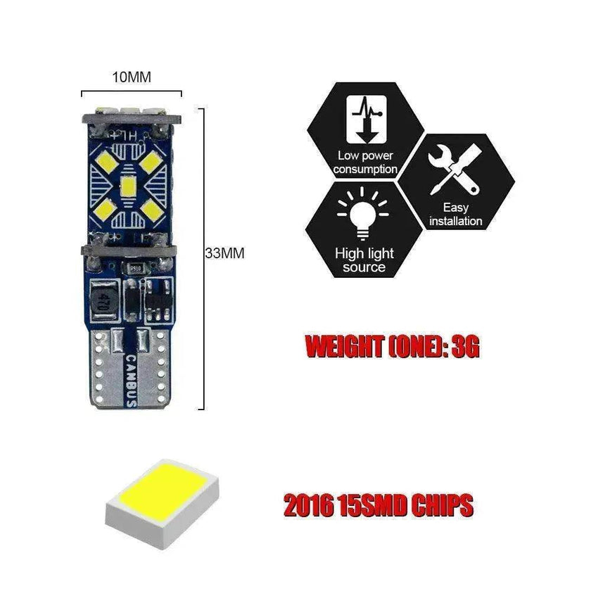Car modified 4014 LED Lights T10 Socket
