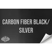 CARBON FIBER BLACK/SILVER WITH ADHESIVE HYDBOND LEATHERETTE SHEET (12