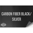 NO ADHESIVE CARBON FIBER BLACK/SILVER HYDBOND LEATHERETTE SHEET (12