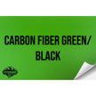 CARBON FIBER GREEN/BLACK WITH ADHESIVE HYDBOND LEATHERETTE SHEET (12