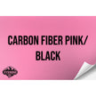 CARBON FIBER PINK/BLACK WITH ADHESIVE HYDBOND LEATHERETTE SHEET (12