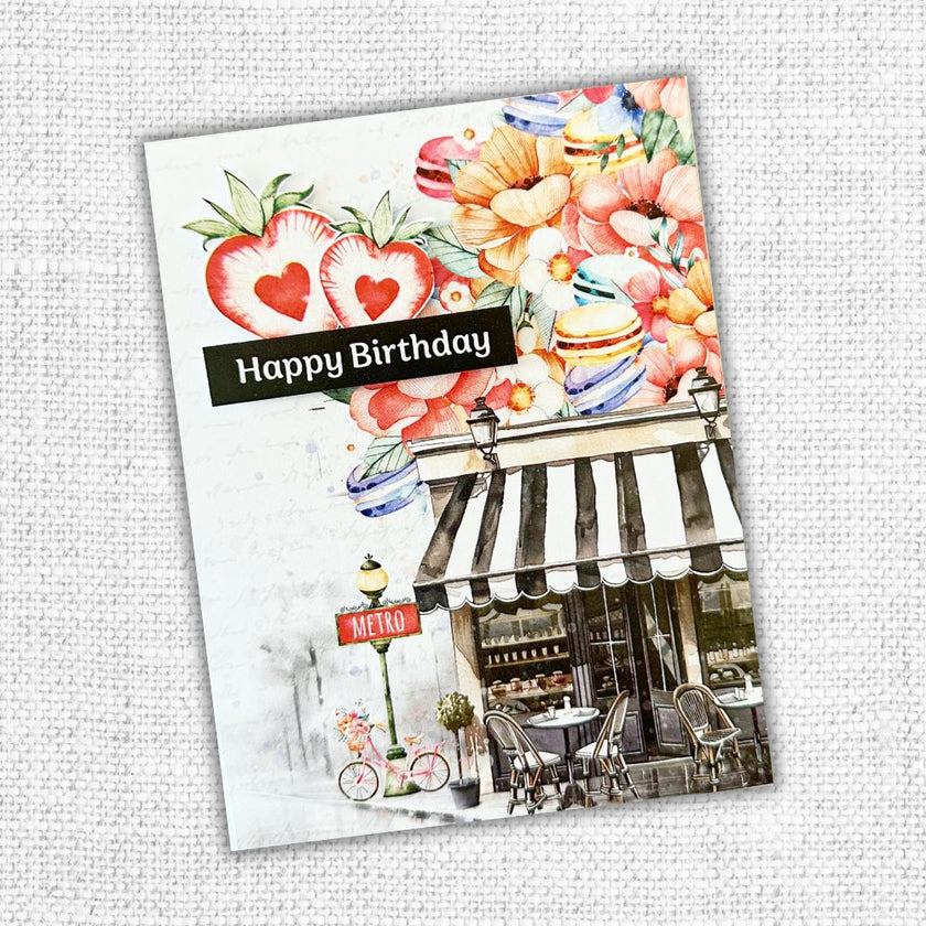 Coffee in Paris Embossed Die Cuts 32298