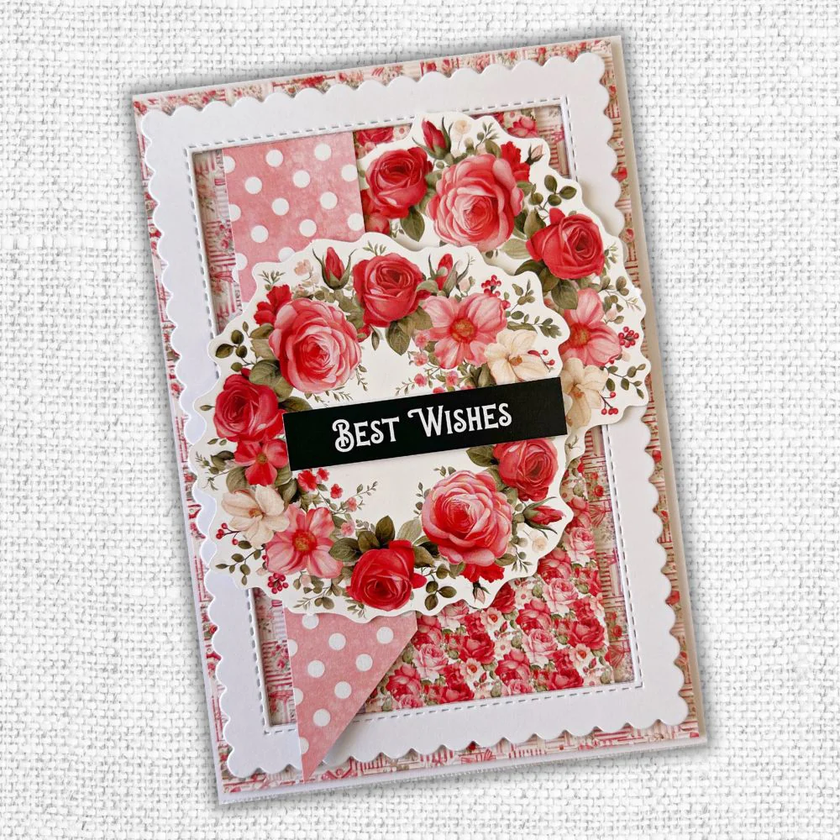 Scalloped Rectangle Frames Metal Cutting Die 16682