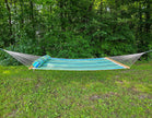 Deluxe Quilted Hammock with Bamboo Stand