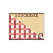 Carte plastifiée, « Boucherie »