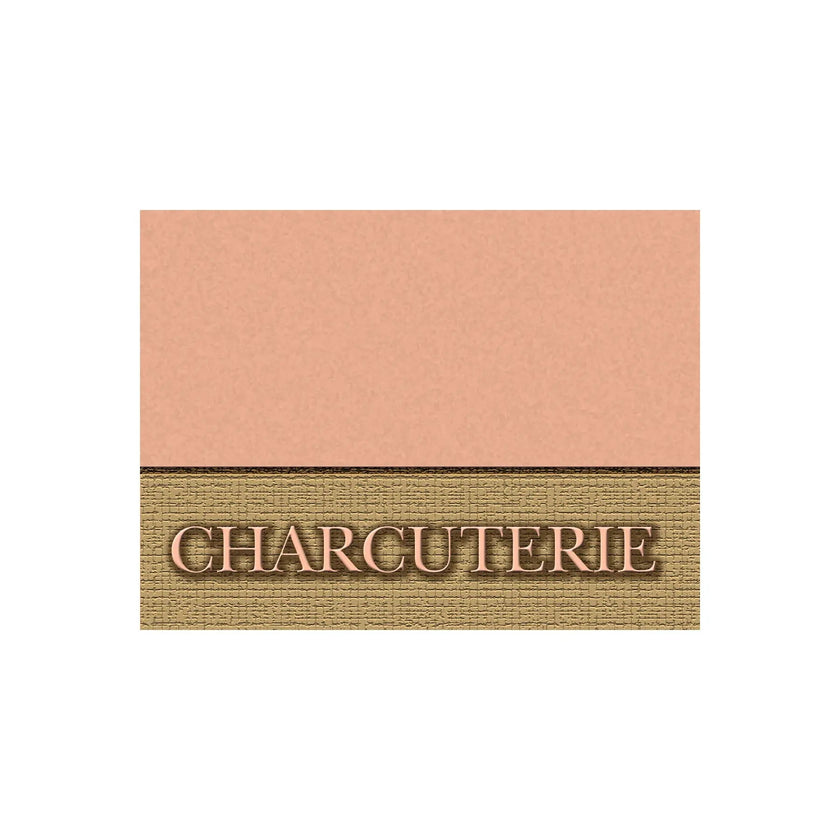 Carte plastifiée, «Charcuterie»