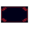Carte plastifiée, noir/rouge