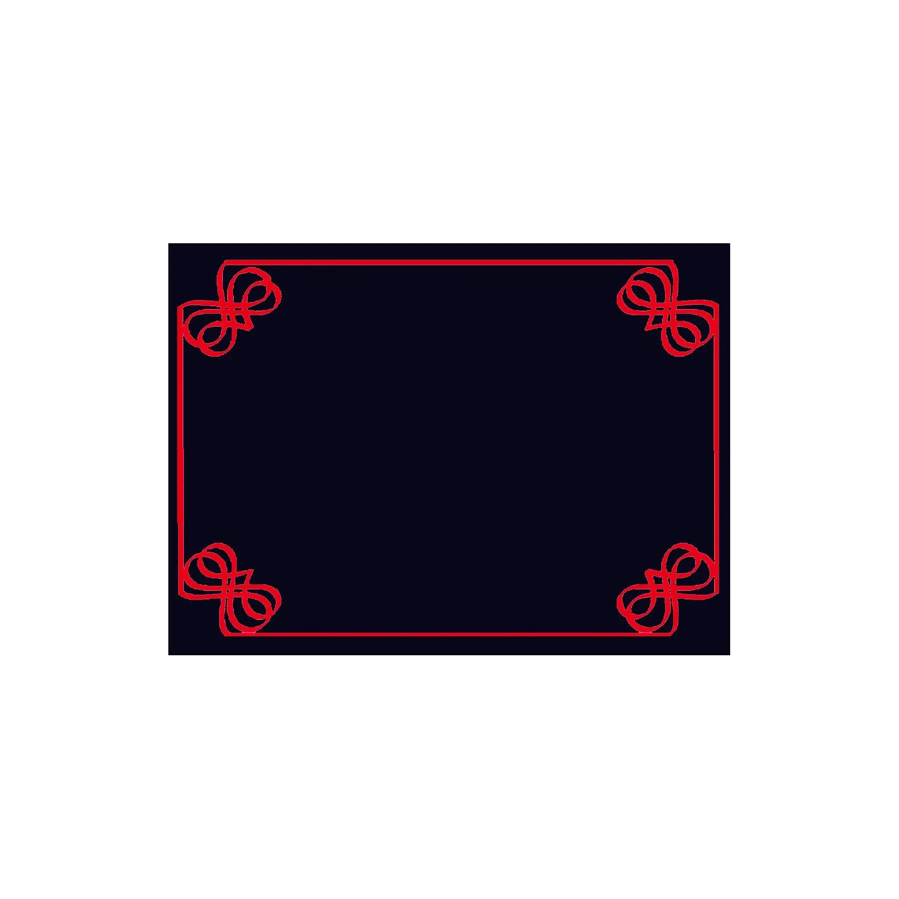 Carte plastifiée, noir/rouge