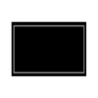 Carte plastifiée, noire bordure blanche