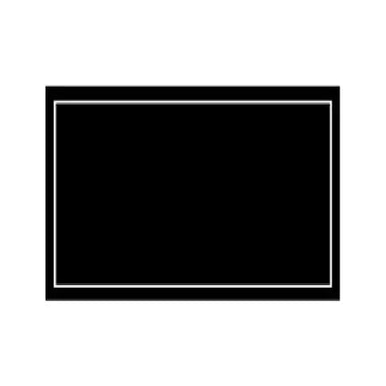 Carte plastifiée, noire bordure blanche