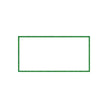 Carte plastifiée, blanc avec bordure de couleur 2