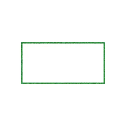 Carte plastifiée, blanc avec bordure de couleur 2