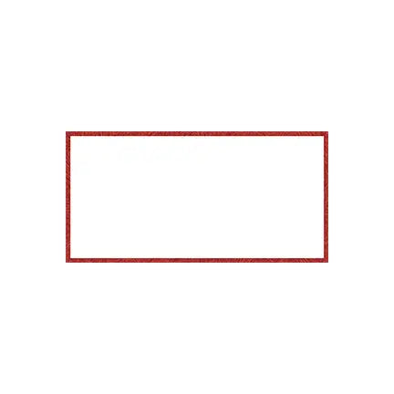 Carte plastifiée, blanc avec bordure de couleur 2