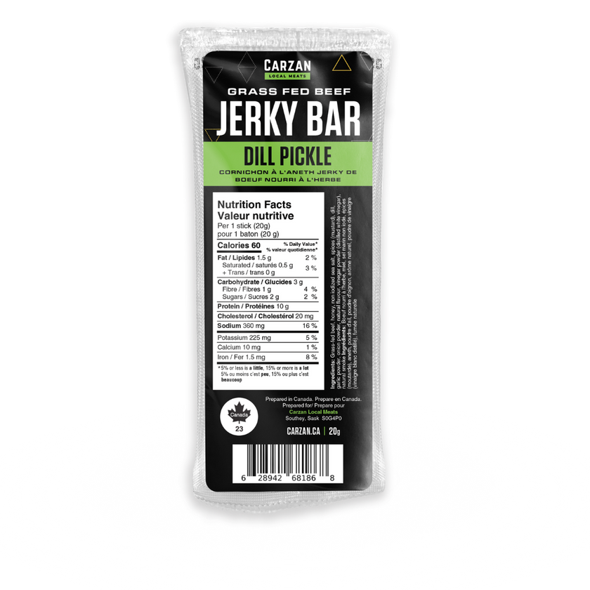 Dill Pickle Grass-Fed Beef Jerky Bars