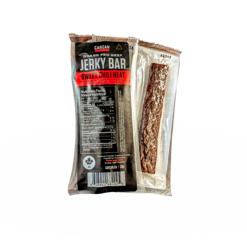 Sweet Chili Heat Grass-Fed Beef Jerky Bars