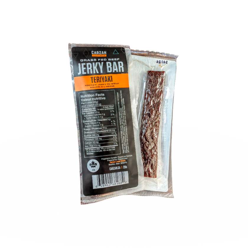 Teriyaki Grass-Fed Beef Jerky Bars
