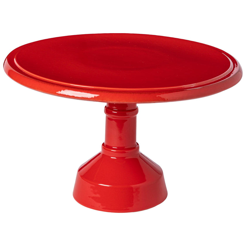 Casafina - Assiette à pied rouge pour cuisiner et servir, 33 cm