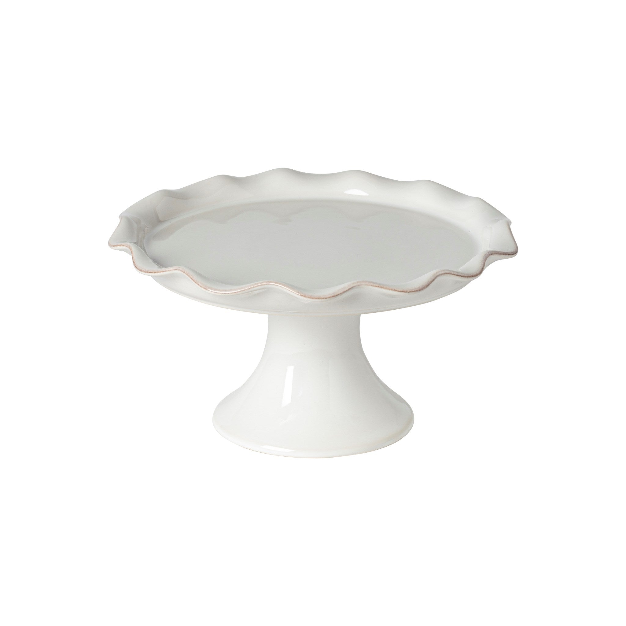Casafina - Cook & Host White Fluted footed plate 23cm
