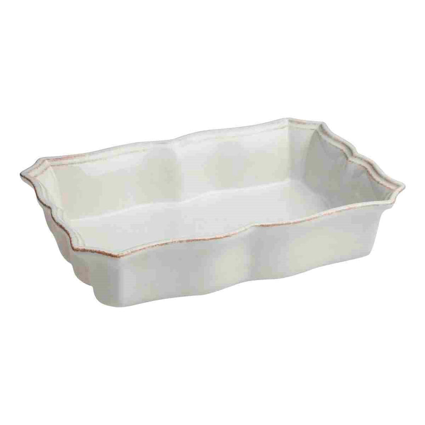 Casafina - Impressions Linen White Large Rectangular baker