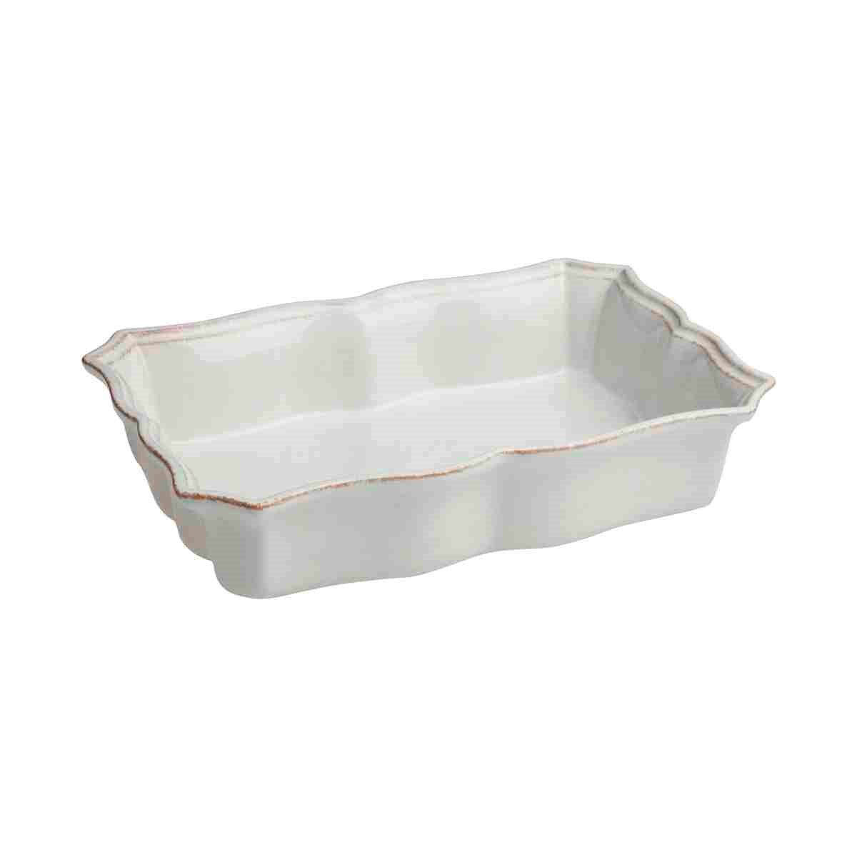 Casafina - Impressions Linen White Medium Rectangular baker