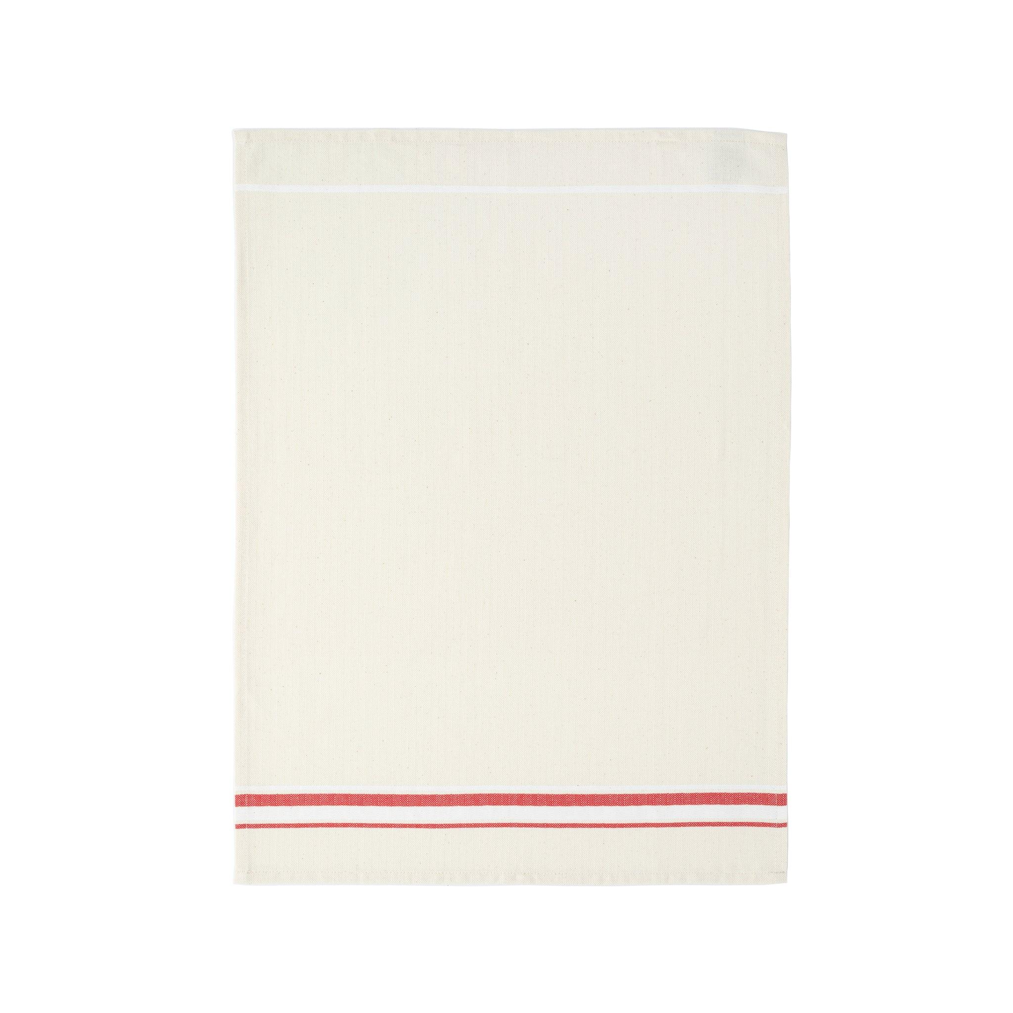 Casafina - Kitchen Towel Red French Stripes (Set of 2)