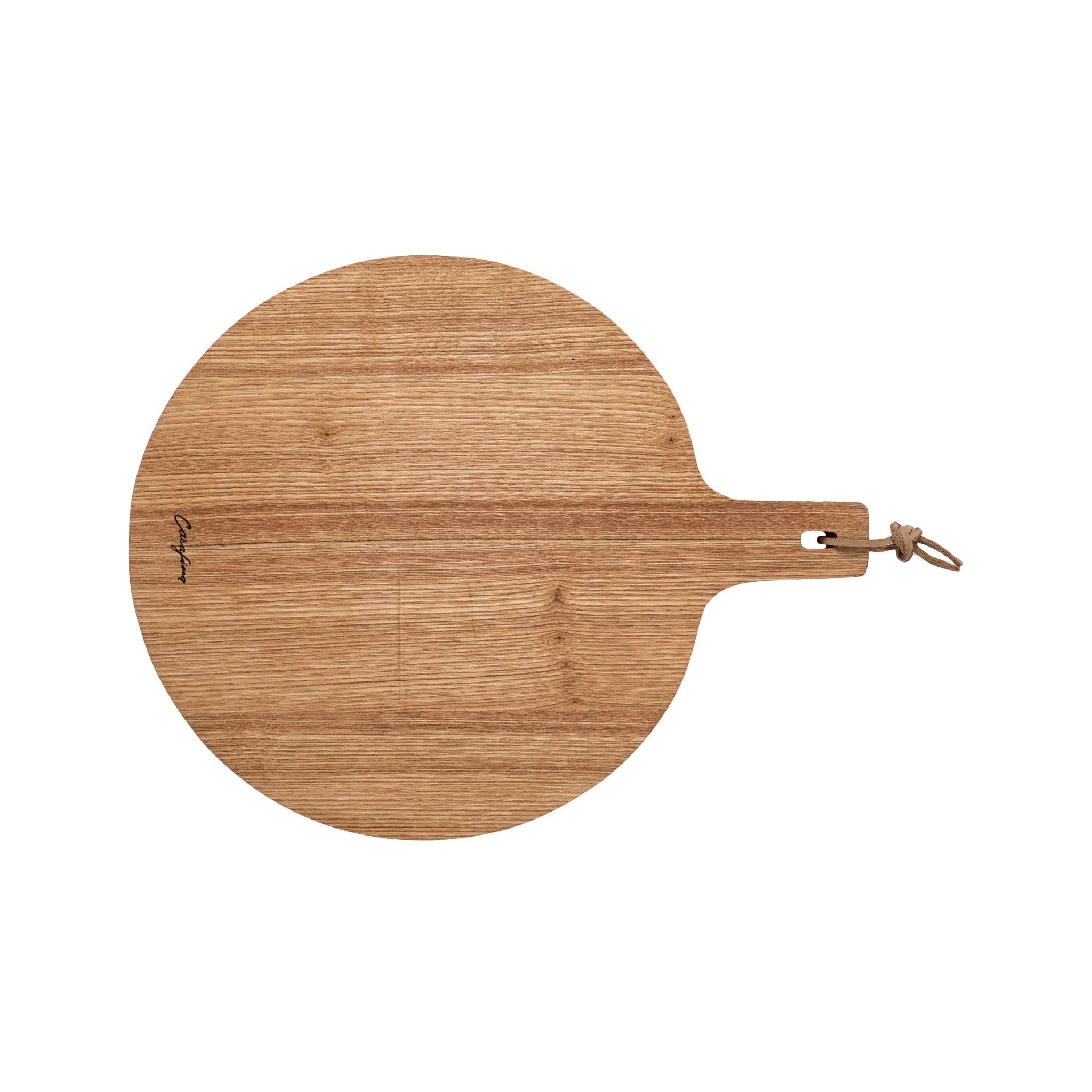 Casafina - Planche ronde en bois de chêne avec poignée 34cm