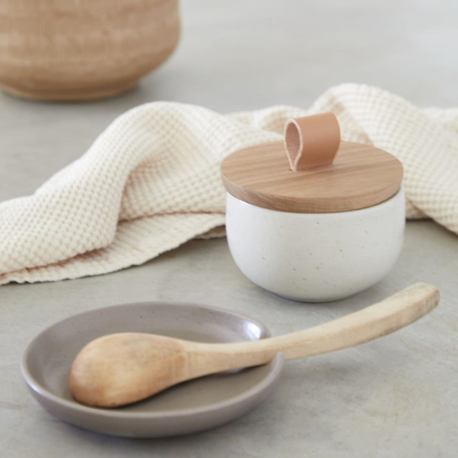 Casafina - Pacifica Salt Cellar w/Oak lid