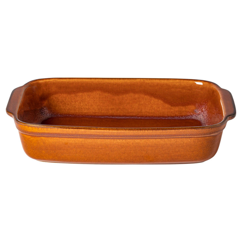 Casafina - Plat à gratin rectangulaire en céramique caramel