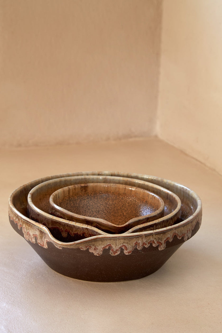 Casafina - Bol à mélanger en porcelaine Mocha Latte, taille moyenne, 27.