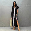 Casual Swimsuit Cover Up For Women Loose Beach Bikini Blouse Dress.