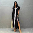 Casual Swimsuit Cover Up For Women Loose Beach Bikini Blouse Dress.