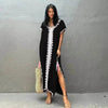 Casual Swimsuit Cover Up For Women Loose Beach Bikini Blouse Dress.